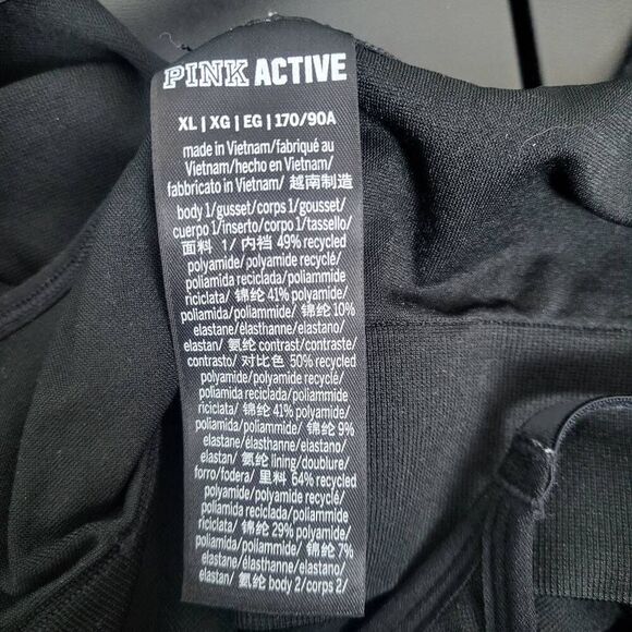 Pink Active Womens Athletic Jumpsuit Black XL One Piece Sleeveless Cat Suit - Picture 3 of 6